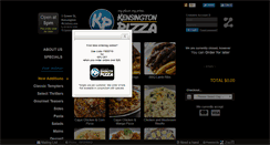 Desktop Screenshot of kensingtonpizza.com